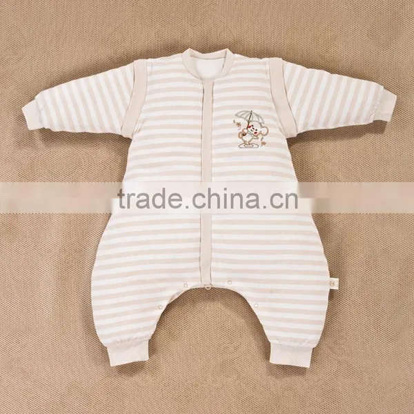 Newest Design Colored Cotton Stroller Baby Sleeping Bag With Sleeves