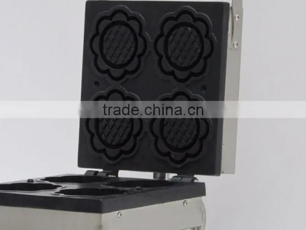 Four Slices Plate Shape Commercial Waffle Maker/ Belgian Waffle Maker/ Waffle Baker photo-4