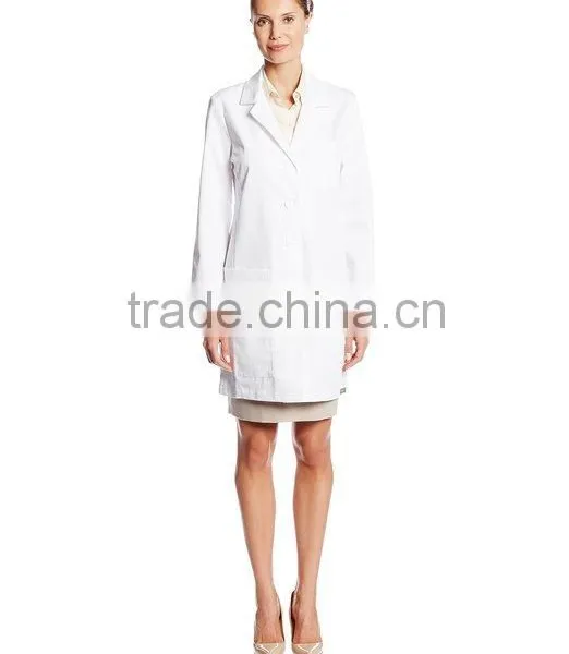 ICU Women's Junior Fit 34 Inch 5 Pocket Princess Seam Lab Coat