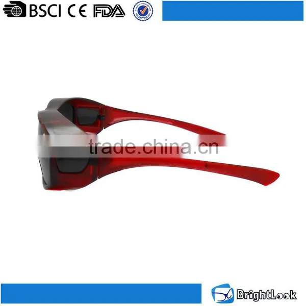 2016 Novelty New Style Customized Unisex Red Frame Double Lenses Bifocal Polarized Sports Reading Sunglasses photo-4
