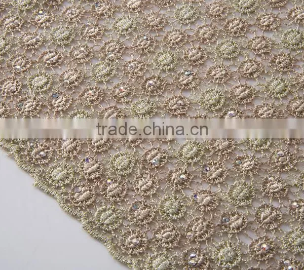 Professional Cotton Polyester Eyelet Embroidery Lace Fabric French Wedding Dress Lace African Net Lace Fabrics Chemical Lace photo-6