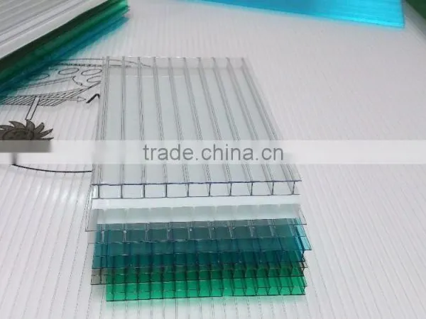 Regular pc Hollow Sheet With Double UV Coating Polycarbonate Patio Panels photo-6