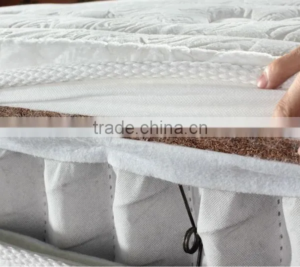 2014 Pillow Top Natural Palm Fibre Fabric Bed Mattress DS-819# photo-2