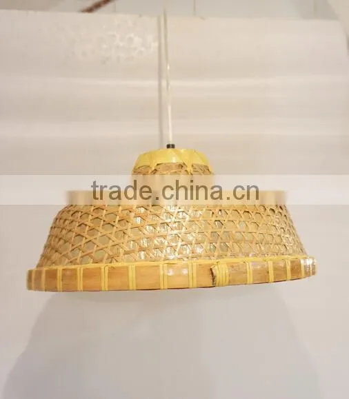 Bamboo Decorative Hanging Hat Pendant Light/Lamp Wood Hat Droplight Store Lighting photo-2