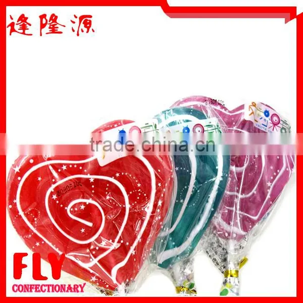 85g Yellow&White Heart Shape Lollipop Candy photo-4