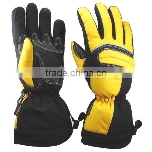 Yellow Ski Gloves