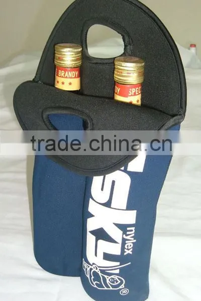 Custom Logo Two Pack Neoprene Beer Bottle Holder With Strap photo-6