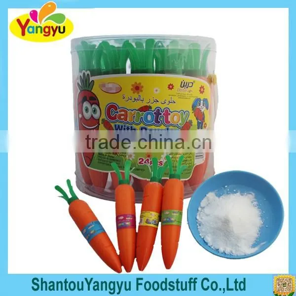 Carrot Shape Sweet Powder Candy Fruity Taste Powder Candy photo-2