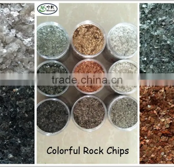 Colorful White,black,Green, Red rock chips for texture coating paint Stone