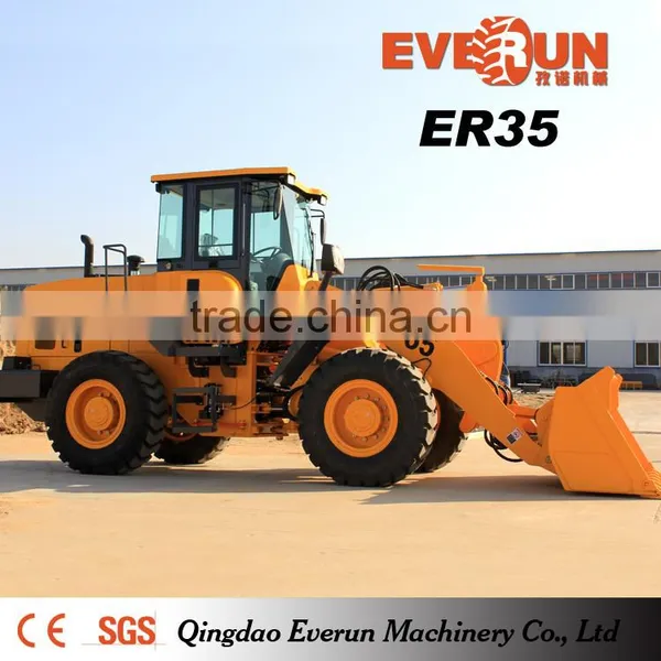 Qingdao Everun Brand 3 Ton Wheel Loders With Front Bucket photo-3