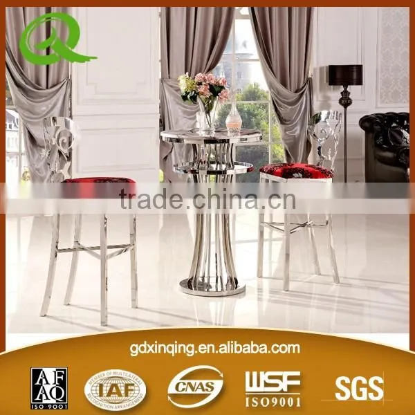 01#wholesale Gold Stainless Steel Commercial Bar Stool photo-5