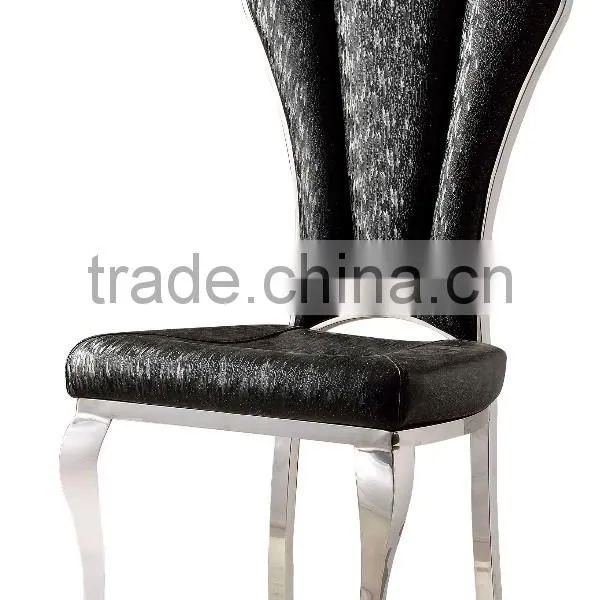 TH382 Modern Black Leather Dining Room Table Sets photo-4
