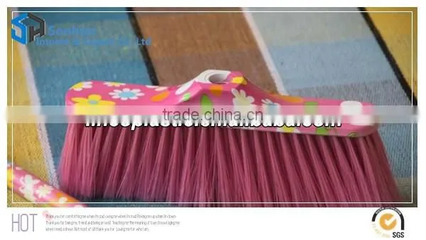 Good Quality Water Transfer Printing Plastic Broom/ Sweeping Brush photo-2