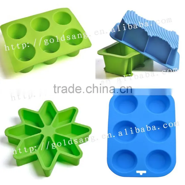Hot Sale Rose Silicone Cake Mold 6 Checks Cake Mould photo-6