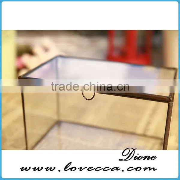 Stylish Home Decorating Indoor Plant Large Terrarium Glass Geometric photo-3