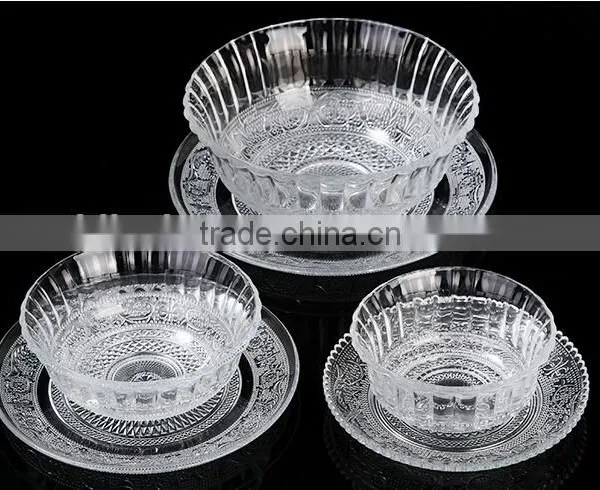 Clear Antique Glass Food Fruit Bowl for Dish Cake or Salad photo-3