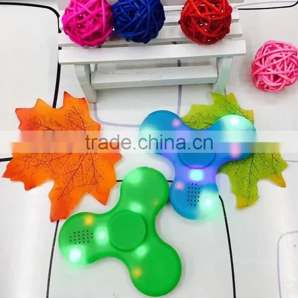 New Bluetooth Led Hand Spinner, Finger Tip Gyroscope, Finger Tip Gyroscope, Bluetooth Sound Fidget Spinner, Led With Lamp