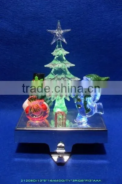 2015 Christmas Double Snowman Stocking Holder With Led photo-5