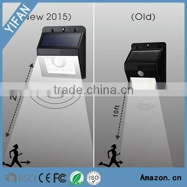8 LED Motion Sensor Light For House Wall, Garden, Path, Countyard Installation Waterproof Wireless Security Solar Light photo-2