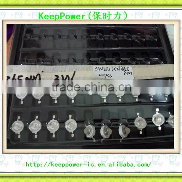 3W Purple 360-365nm High Power UV Led Lamp Beads, UV Curable Sterilization Test Led Purple Lamp