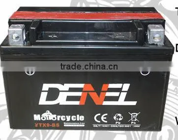 12V8AH Electric Motorcycle Battery From China Factory For Large Displacement Motorcycles MF (YTX9-BS) photo-2
