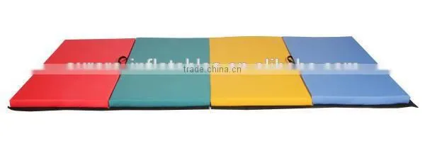Mixed 4'x10'x2" Thick Folding Panel Gymnastics Mat Gym Fitness Exercise Mat photo-5