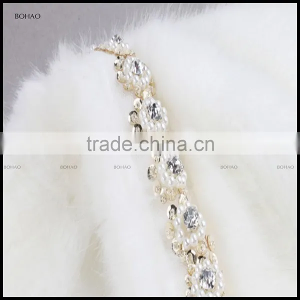 Wholesale Luxurious Long White Fox Fur Coat With Diamond Collar And Seven Sleeve photo-4