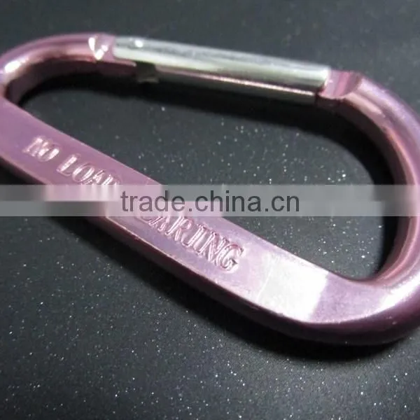 Aluminum Silk/pink Print Climbing Button Carabiner Stocklot photo-2