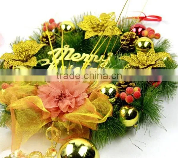 HFR-T339 Artificial Christmas Flowers Christmas Wreath photo-5