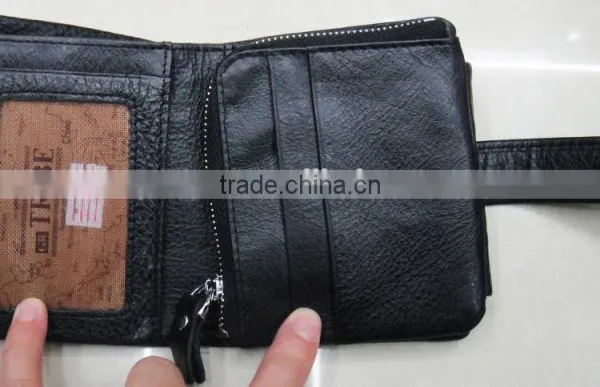Fashion Hot Popular Black Genuine Leather Men Notecase photo-4