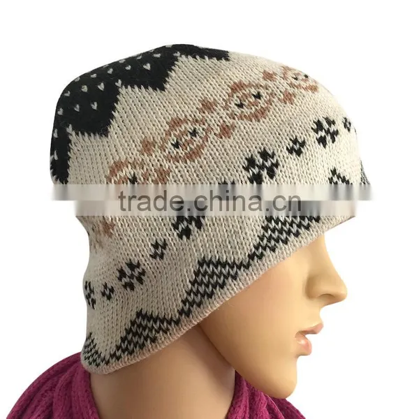Knitted Women New Style Girls Fashion Winter Women Hat Beanie Factory photo-5