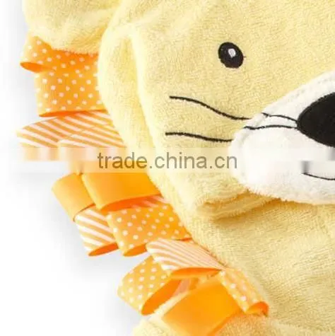 Hotsale Cotton Terry Animal Baby Bathrobe,custom Yellow Bathrobe Wholesale in China photo-3
