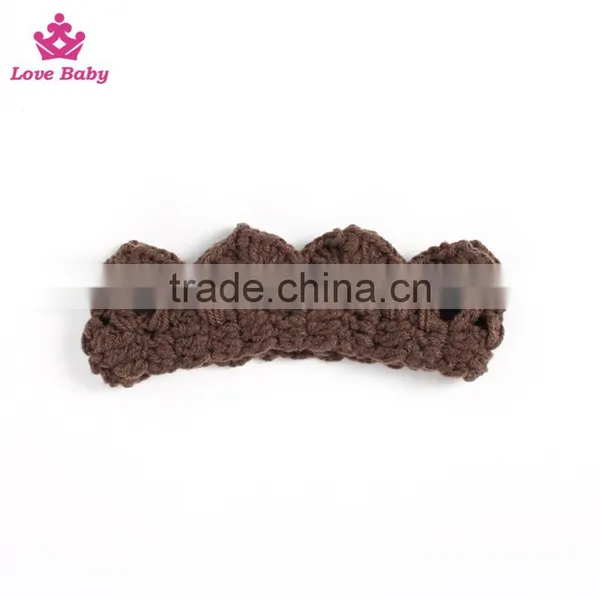 Hot Sale Lovely Baby Photo Props Knitted Handmade Newborn Crown Photography Headwear for Kids photo-2