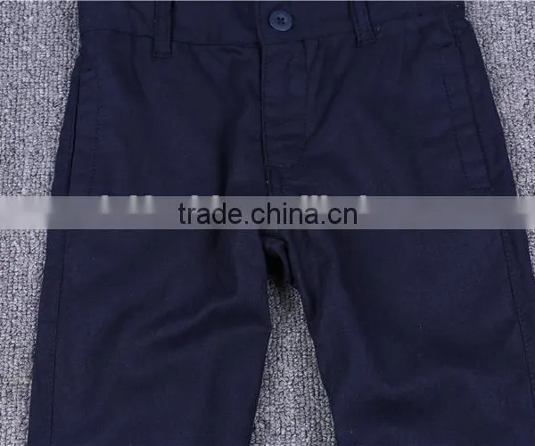 Best Selling Custom Quality Classic Casual Boys 100%cotton Woven Pants photo-5