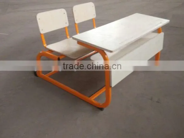 2016 New Modern Design Hot Selling Double Plywood Connected School Set photo-3