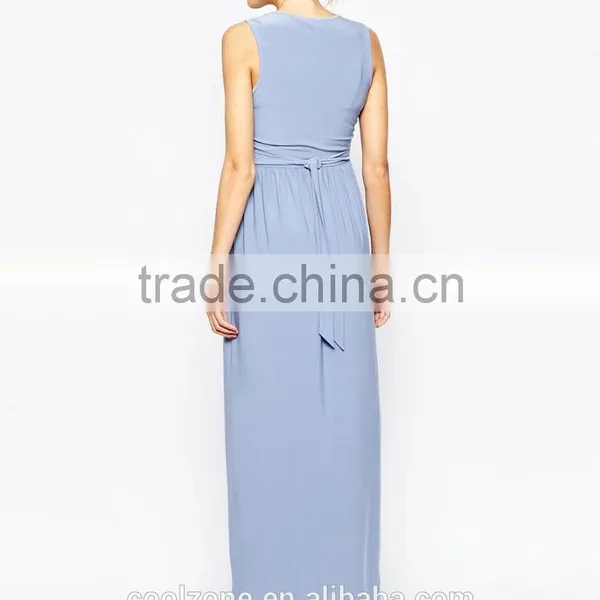 New Arrival Front Keyhole Design Maxi Dresses for All Stages Maternity Dress 2016 photo-3