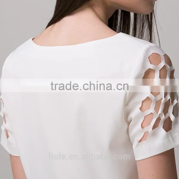 Good Quality Ladies Short Sleeve Blouse Designs photo-6