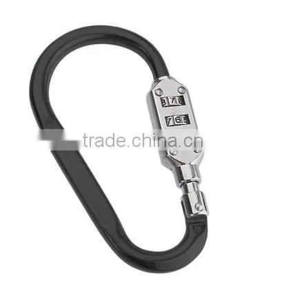 High Quality Zinc Alloy D Shape Backpack Climbing Hook Luggage Lock With Assorted Colours photo-3