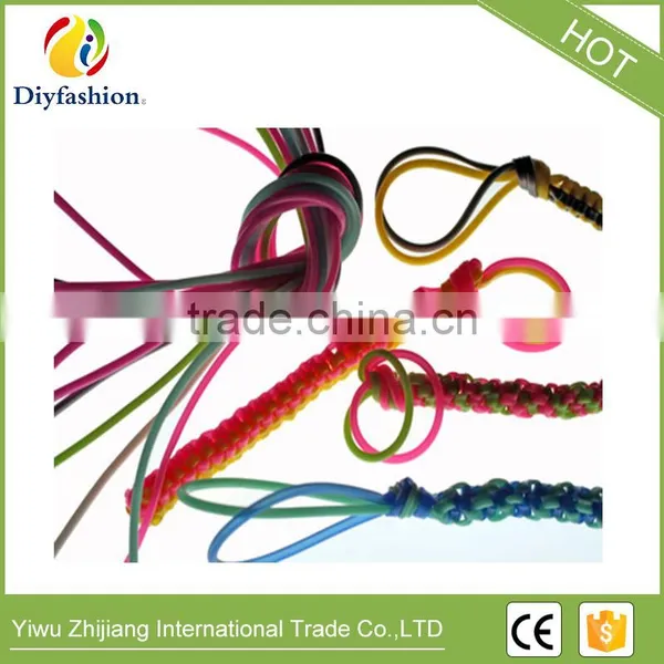 Hot Selling Box Set Roll DIY Round Hollow Knit Plastic PVC Scoubidou Strings photo-3