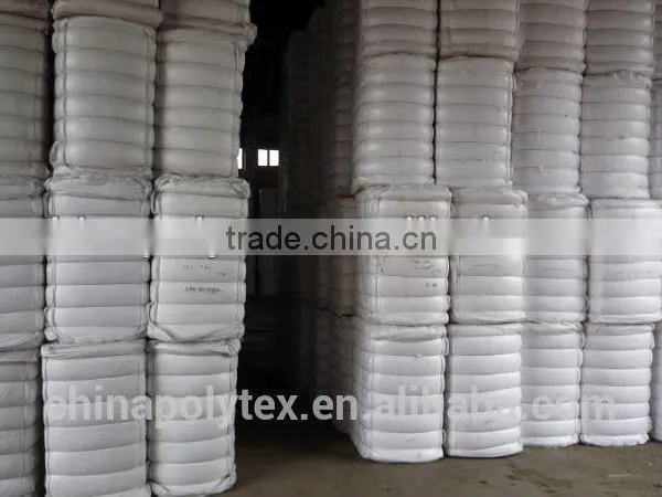 Solid Recycled Polyester Staple Fiber 6Dx64MM for Geotextile photo-2