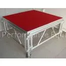 Red Plywood Movable Stage Platform Simple Stage , Corrosion Resistance