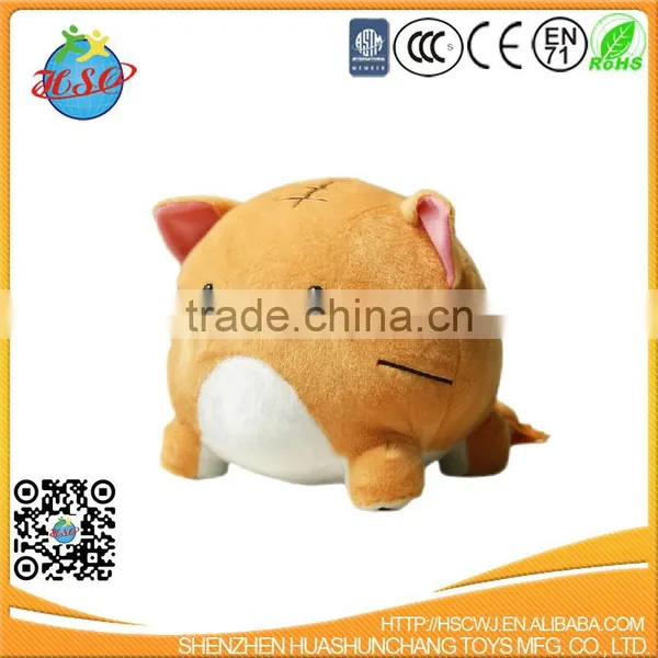 AMUSE Plush Brushy Rolly Brown and White Cuddly Hamster Animal Toy for Xmas photo-2