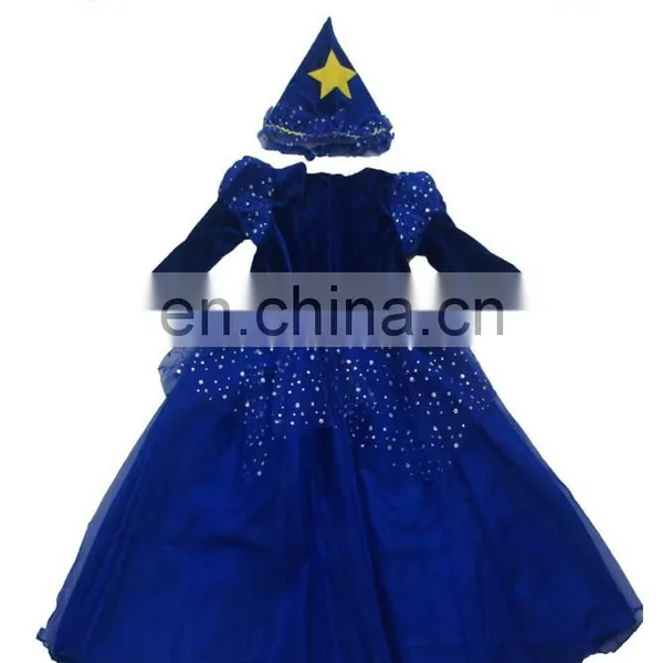 20141283 Sexy Fashion Attractive New Year Costumes Blue Moon Fairy For Girls photo-5