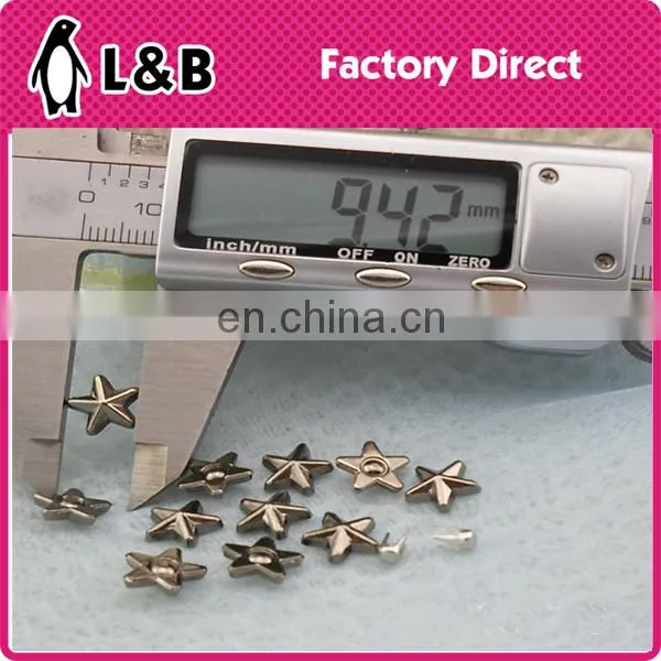 9.5mm Wholesale Fashion Popular Metal Star Rivet photo-2