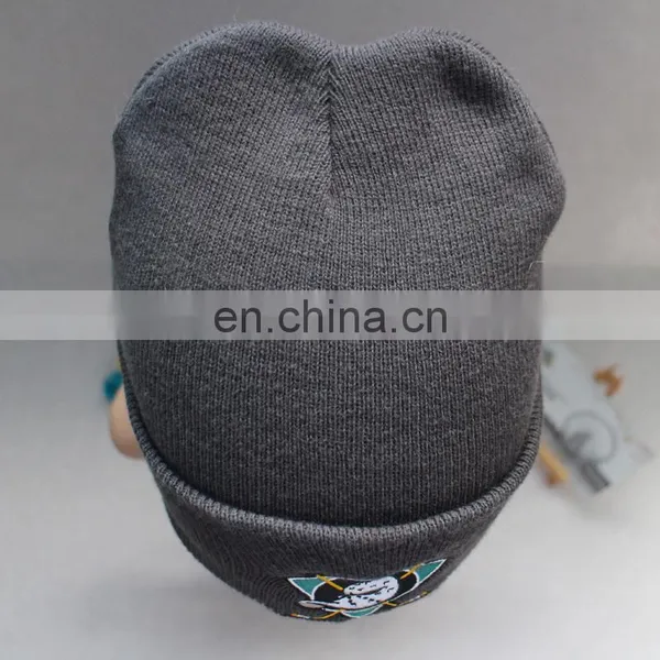New Custom Plain Beanie Knit Winter Hat photo-5