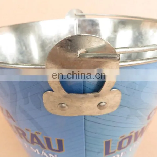 Wholesale Metal Tinplate Beer Ice Bucket With Handle photo-5