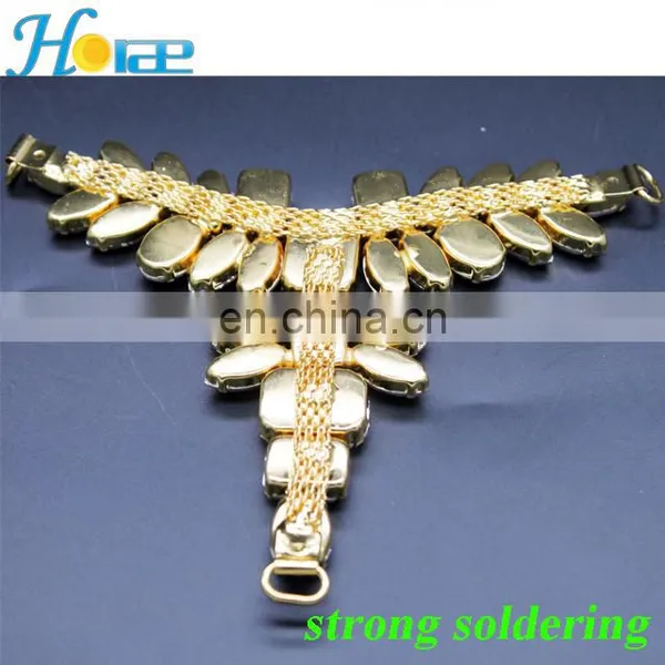 Hdt360 New Arrival Acrylic Rhinestone Metal Sandal Ornament Shoe Chain for Lady photo-5