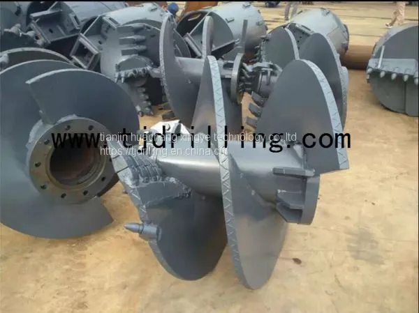 CFG Continuous Auger With Flange Coupling Dia 600mm With CFG Auger Head for CFG Pile Foundation photo-2