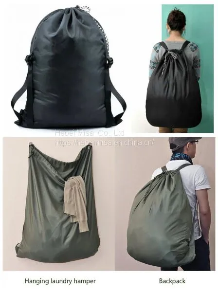 Drawstring Large Wash Bag Laundry Backpack