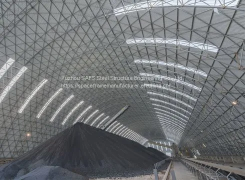 Prefabricated Arch Space Frame Light Steel For Coal Storage Shed photo-4